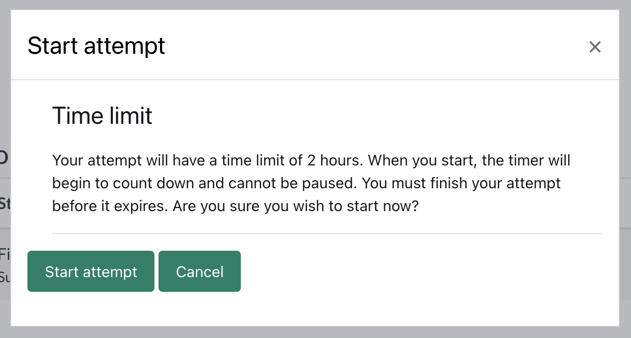 Continue to assessment